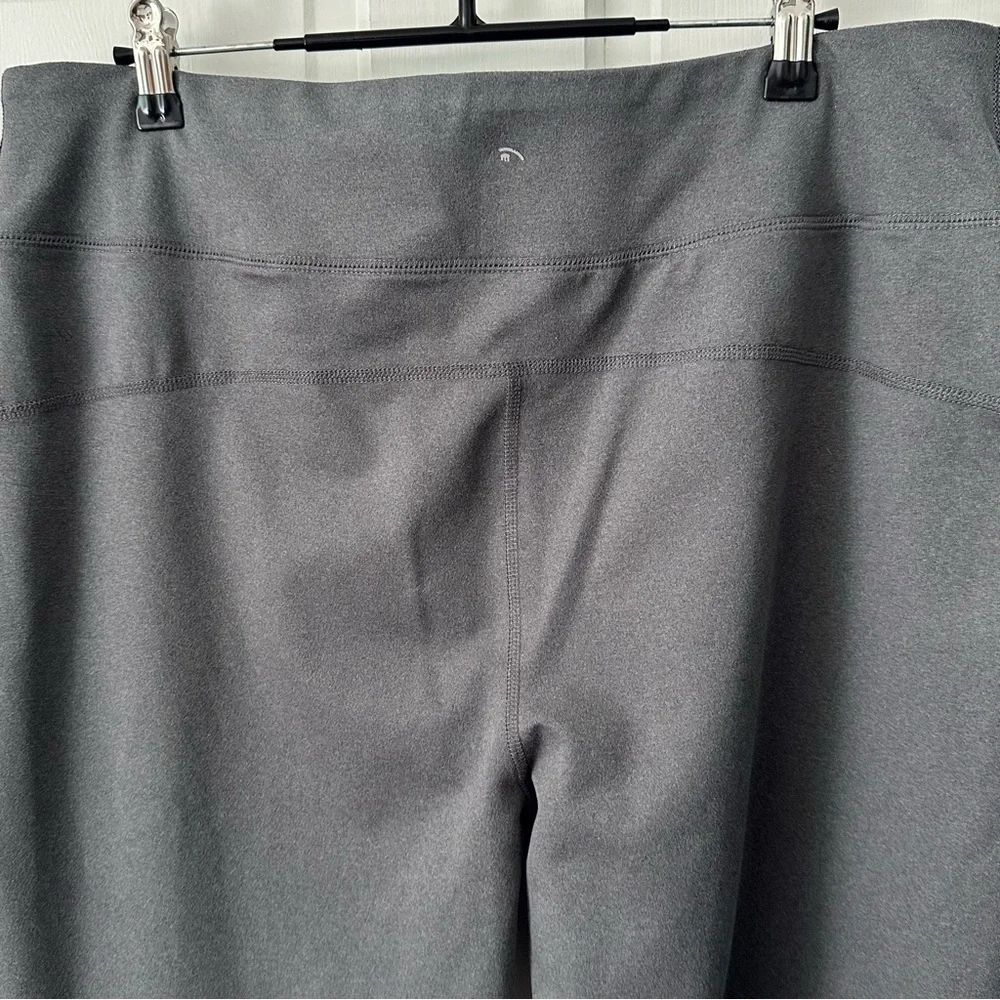 Lands' End Women’s Gray Pull-on Wide Leg Stretch Pants Leggings Size L 14-16